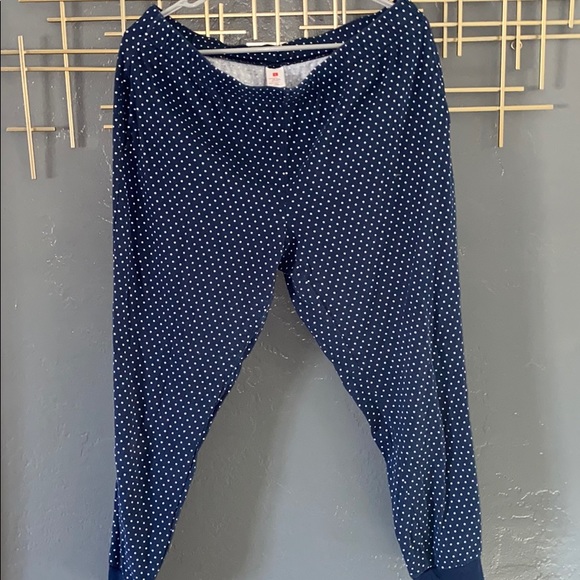 Navy and White polka dot PJ set - Picture 2 of 3